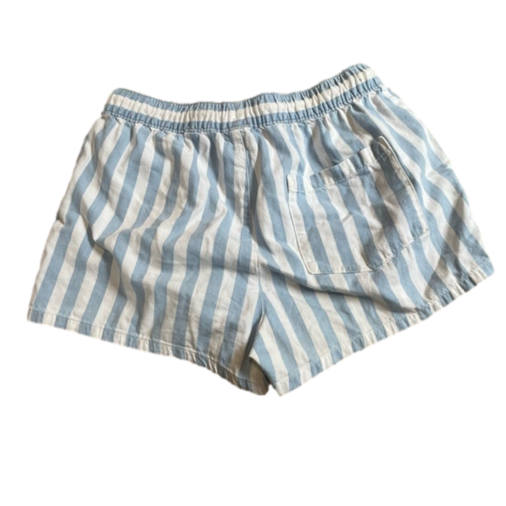 Aerie Blue and White Drawstring Nautical Shorts Size XS - Picture 3 of 6